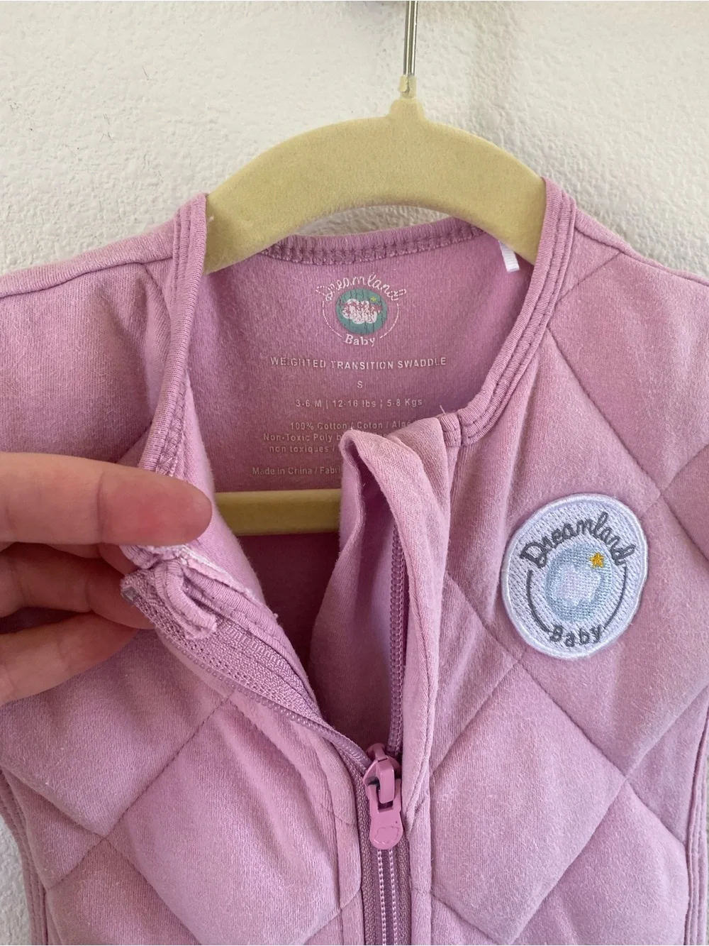 Dreamland Weighted Transition Swaddle - Misty Mauve